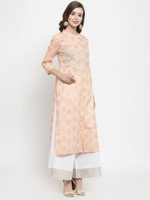 floral kurta palazzo set - 16962981 - Standard Image - 2