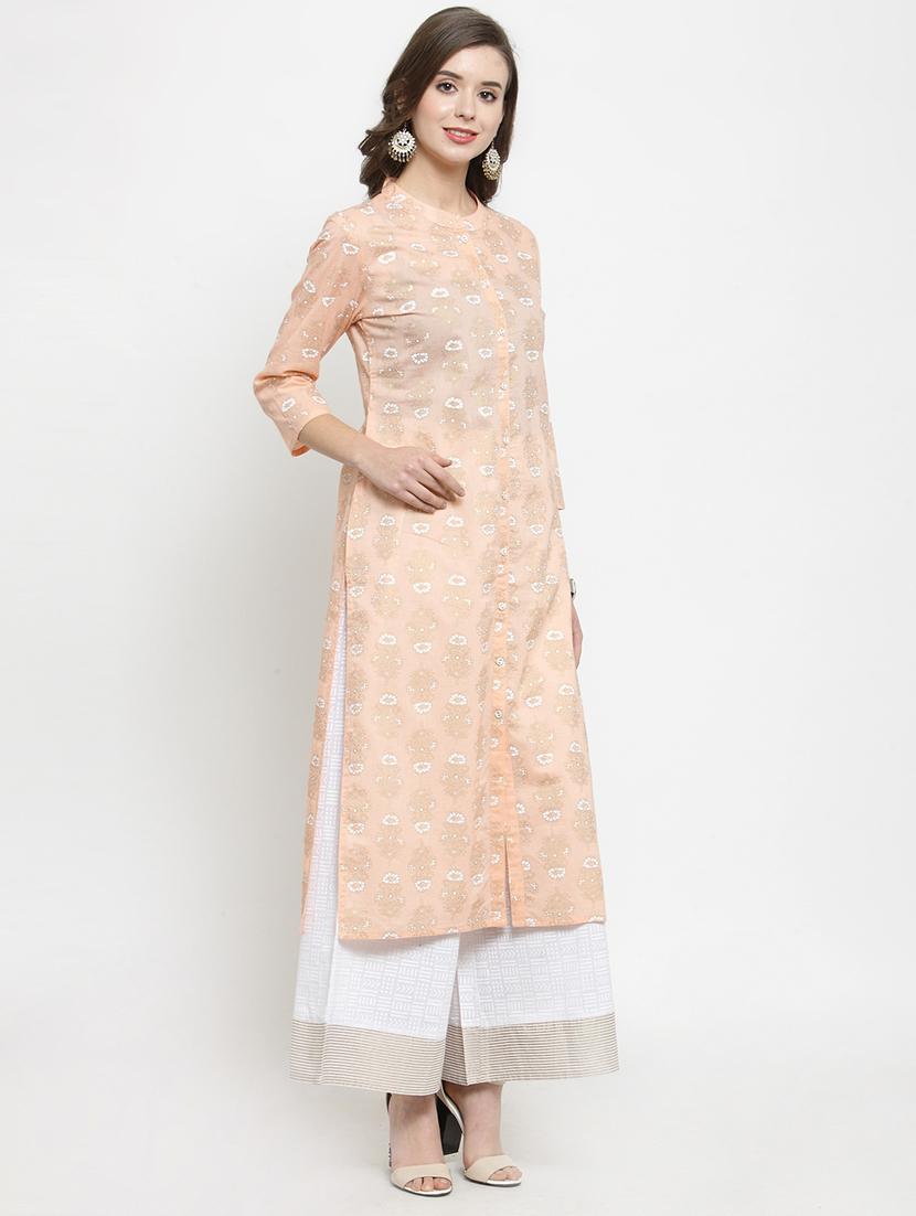 floral kurta palazzo set - 16962981 - Zoom Image - 2