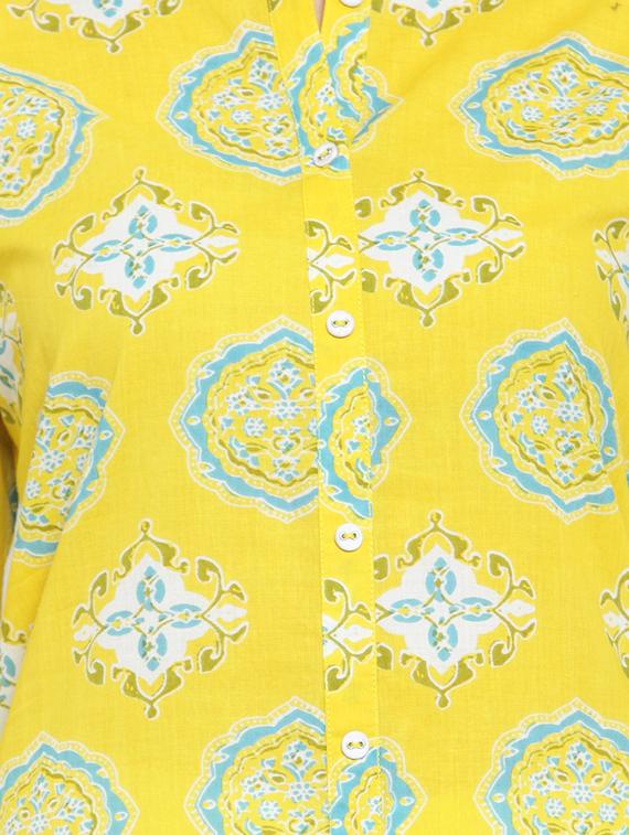 printed kurta palazzo set - 16962993 - Zoom Image - 4