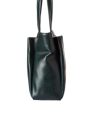 green leatherette (pu) regular handbag - 16963164 - Standard Image - 4