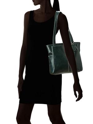 green leatherette (pu) regular handbag - 16963164 - Standard Image - 6