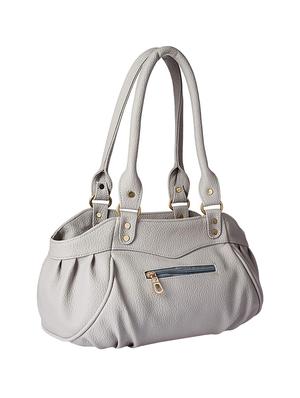 grey leatherette (pu) regular handbag - 16963169 - Standard Image - 2