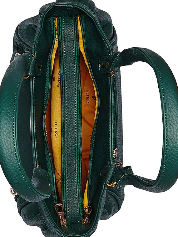 green leatherette (pu) regular handbag - 16963170 - Zoom Image - 3
