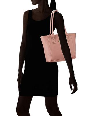 pink leatherette (pu) regular handbag - 16963173 - Standard Image - 6