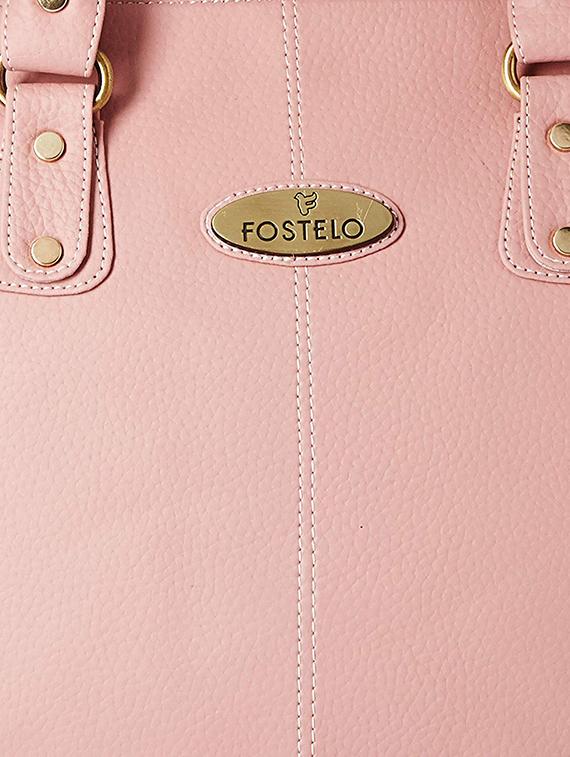 pink leatherette (pu) regular handbag - 16963173 - Zoom Image - 5