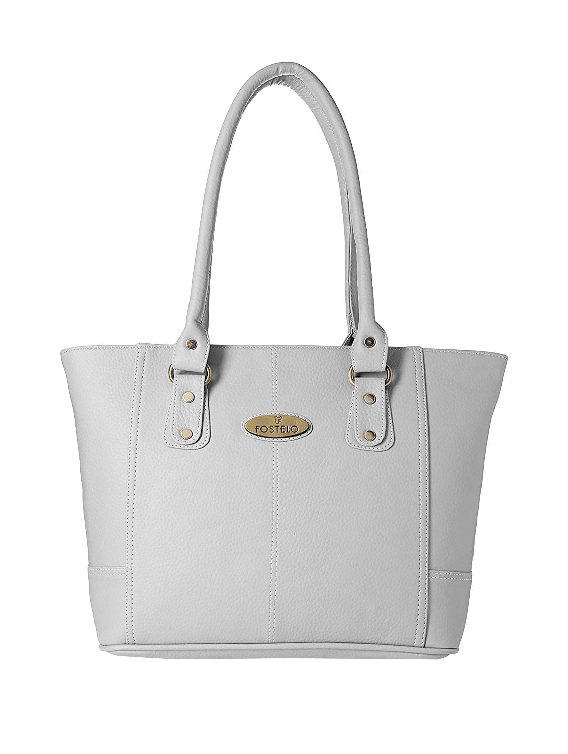 grey leatherette (pu) regular handbag - 16963175 - Zoom Image - 1