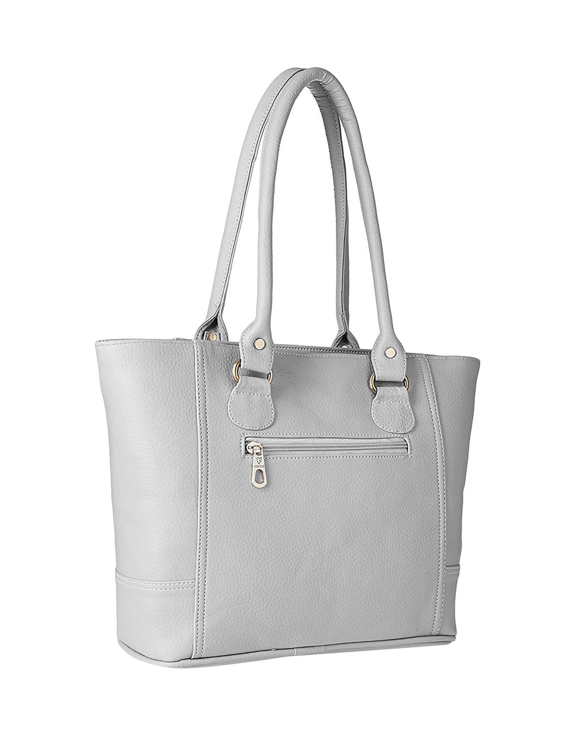 grey leatherette (pu) regular handbag - 16963175 - Zoom Image - 2