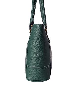 green leatherette (pu) regular handbag - 16963176 - Standard Image - 4