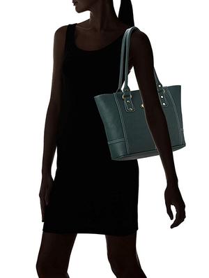 green leatherette (pu) regular handbag - 16963176 - Standard Image - 6