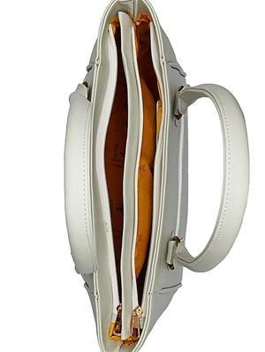 grey leatherette (pu) regular handbag - 16963181 - Standard Image - 3