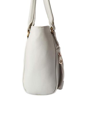 grey leatherette (pu) regular handbag - 16963181 - Standard Image - 4