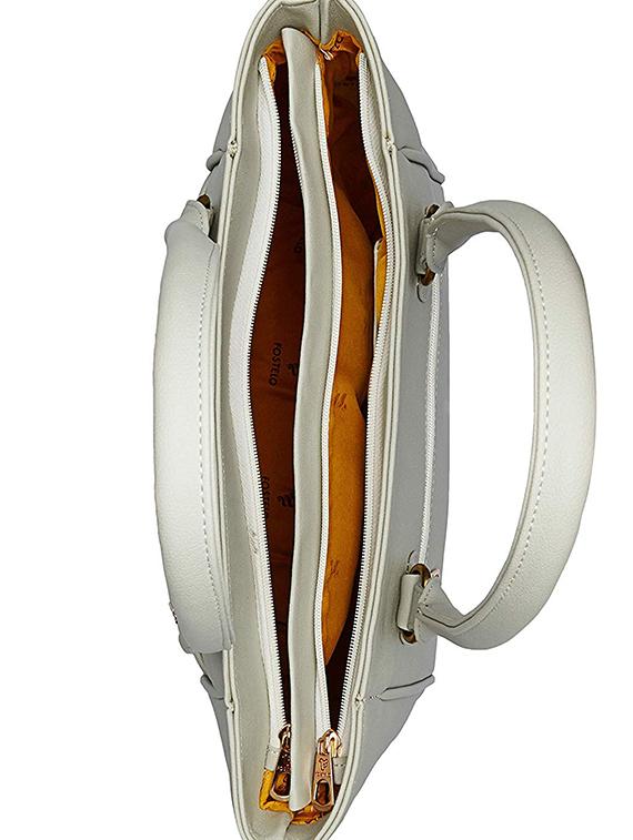 grey leatherette (pu) regular handbag - 16963181 - Zoom Image - 3
