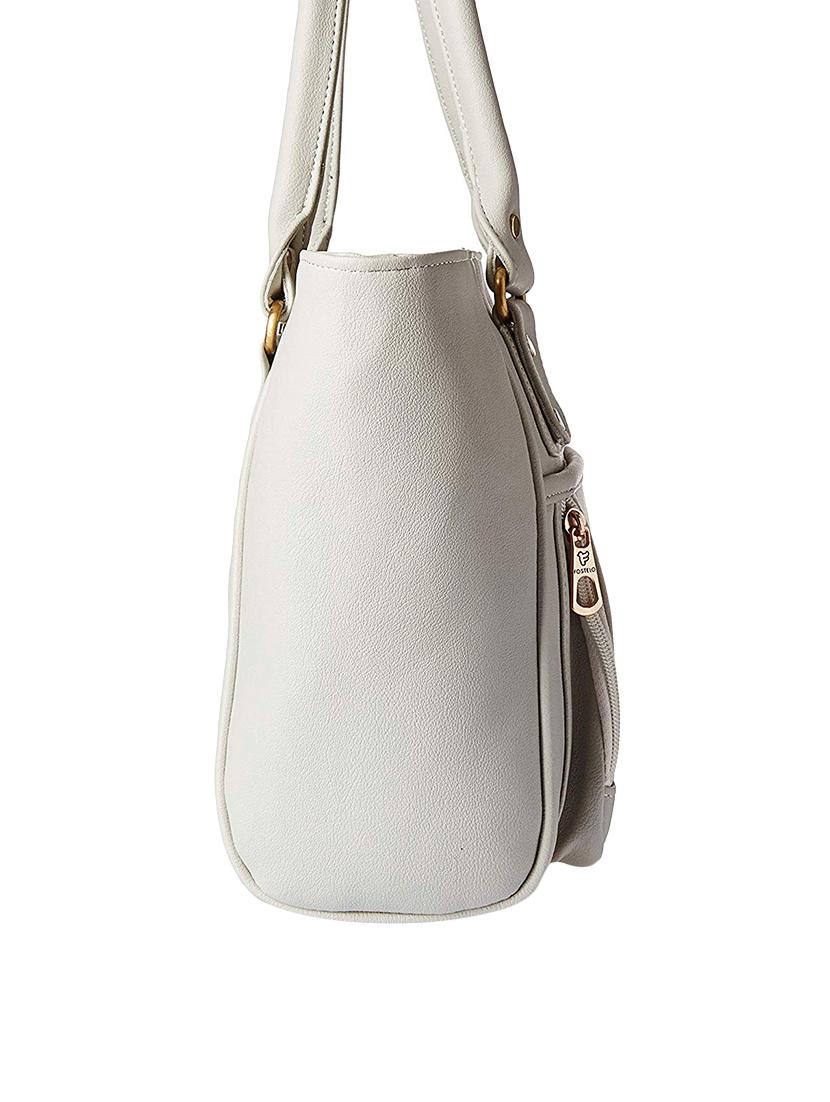 grey leatherette (pu) regular handbag - 16963181 - Zoom Image - 4