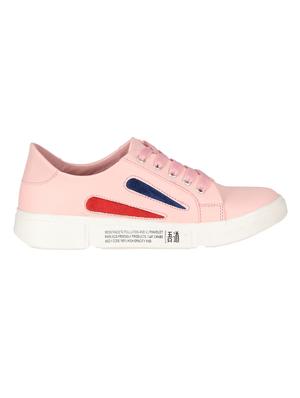 pink lace up sneakers - 16963226 - Standard Image - 2