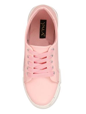pink lace up sneakers - 16963226 - Standard Image - 4