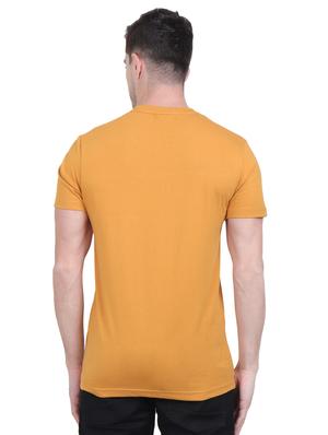 yellow typographic chest print t-shirt - 16963452 - Standard Image - 3