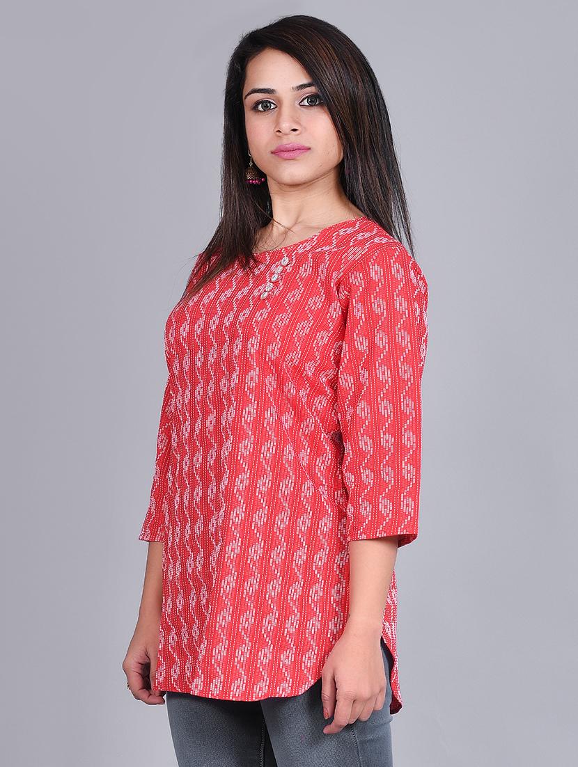 printed straight kurti - 16963492 - Zoom Image - 1