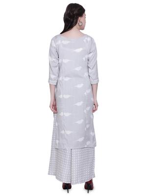 printed kurta palazzo set - 16963544 - Standard Image - 3