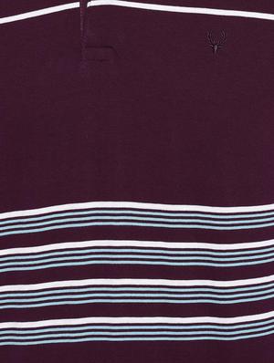 purple striped polo t-shirt - 16963599 - Standard Image - 4