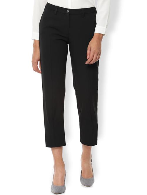 high rise flat front trouser - 16963629 - Standard Image - 1