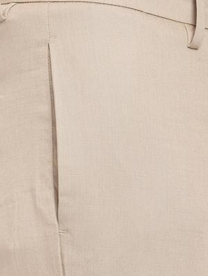 beige solid chinos - 16963638 - Standard Image - 4