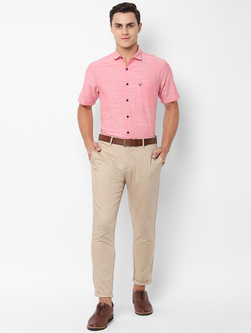 beige solid chinos - 16963638 - Zoom Image - 3