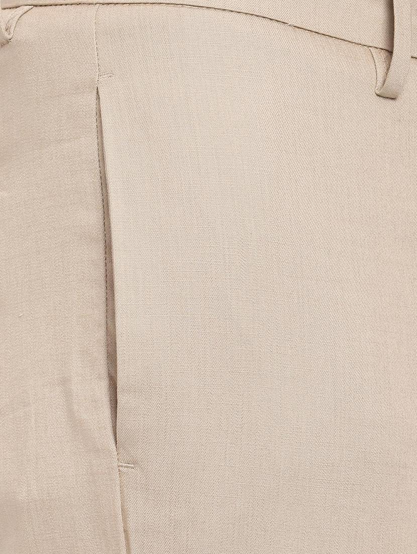 beige solid chinos - 16963638 - Zoom Image - 4