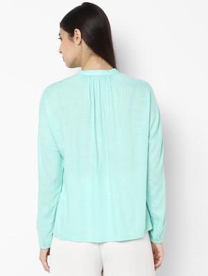 tie up neck embroidered detail top - 16963685 - Standard Image - 2