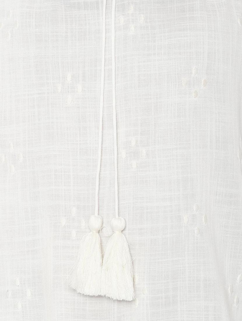 tie up neck solid top - 16963686 - Zoom Image - 4
