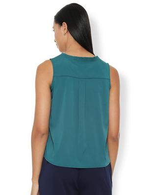 mandarin neck solid top - 16963691 - Standard Image - 2