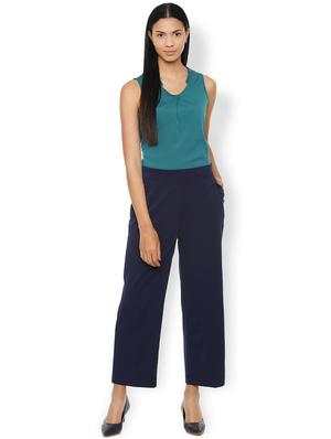 mandarin neck solid top - 16963691 - Standard Image - 3