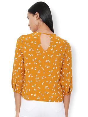 round neck floral top - 16963692 - Standard Image - 2