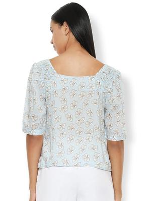 button-up floral top - 16963698 - Standard Image - 2