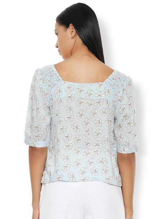 button-up floral top - 16963698 - Zoom Image - 2