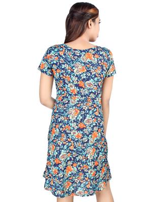 v-neck floral a-line dress - 16963732 - Standard Image - 3