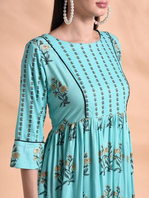 floral kurta palazzo set - 16963982 - Standard Image - 5