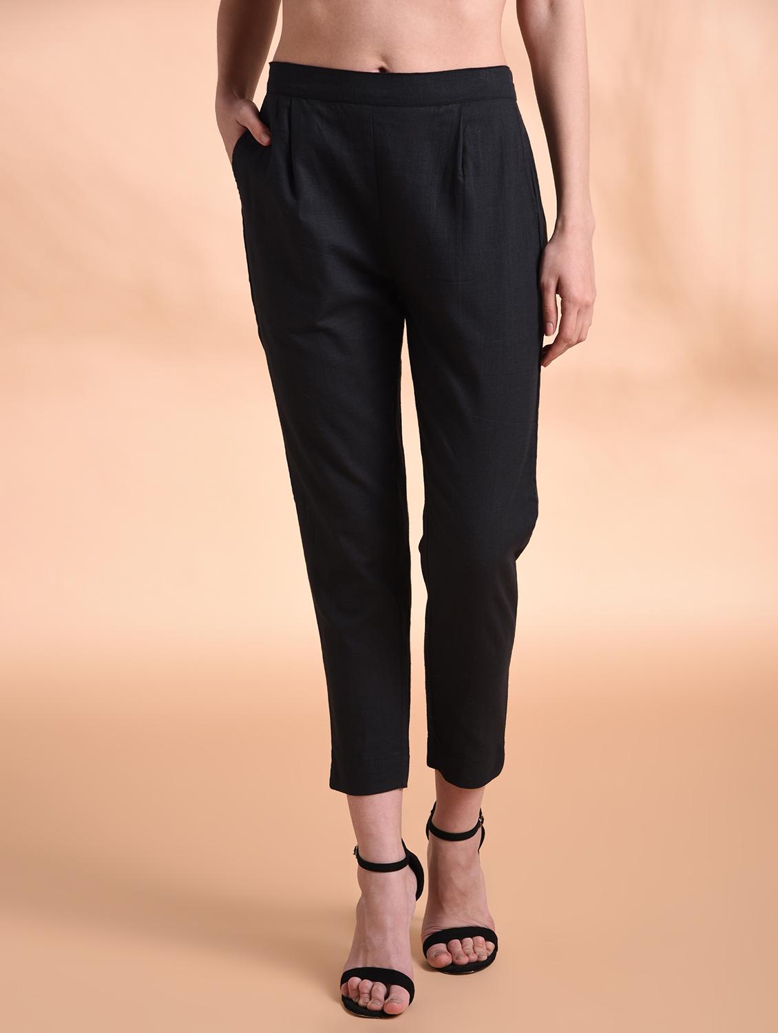 high rise pleated trousers - 16964001 - Zoom Image - 2