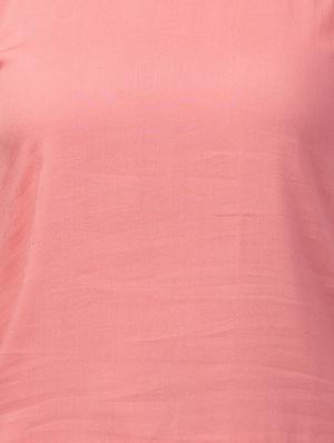 lace detail round neck top - 16964170 - Standard Image - 5