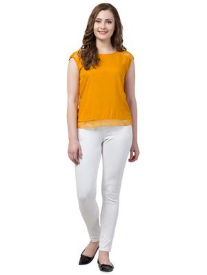 lace detail round neck top - 16964171 - Standard Image - 4