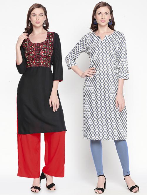 set of 2pcs combos kurta - 16964176 - Standard Image - 1