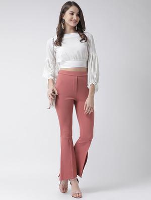 high rise wide leg trouser - 16964207 - Standard Image - 4