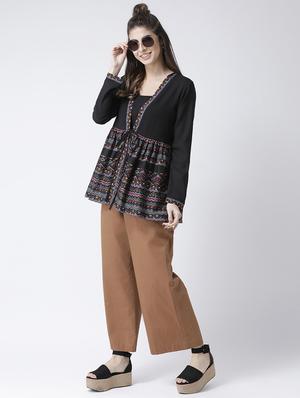 high rise wide leg trouser - 16964208 - Standard Image - 4