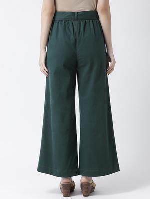 tie up waist wide leg trouser - 16964217 - Standard Image - 3