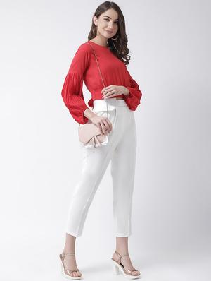 high rise pleated trouser - 16964218 - Standard Image - 4