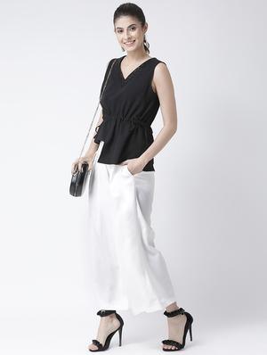 high rise wide leg trouser - 16964222 - Standard Image - 4