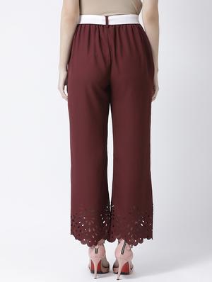 tie up waist wide leg trouser - 16964224 - Standard Image - 3