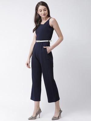 embellished detail belted jumpsuit - 16964226 - Standard Image - 2