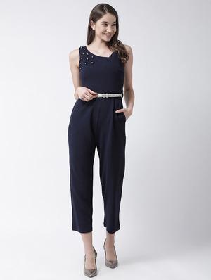embellished detail belted jumpsuit - 16964226 - Standard Image - 4