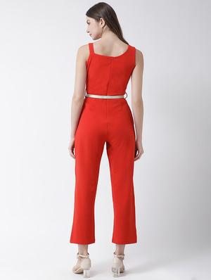 embellished detail belted jumpsuit - 16964227 - Standard Image - 3