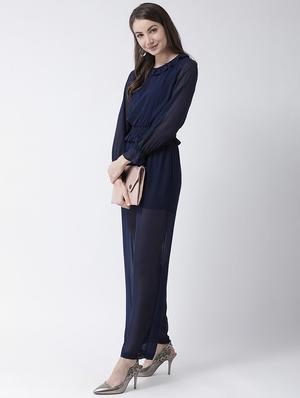 frill detail full leg jumpsuit - 16964230 - Standard Image - 4